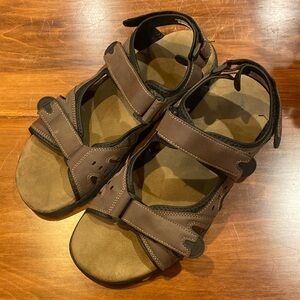 Eddie Bauer Brown Mens 11 Waldport II River Sandal Adjustable Straps Hiking EUC